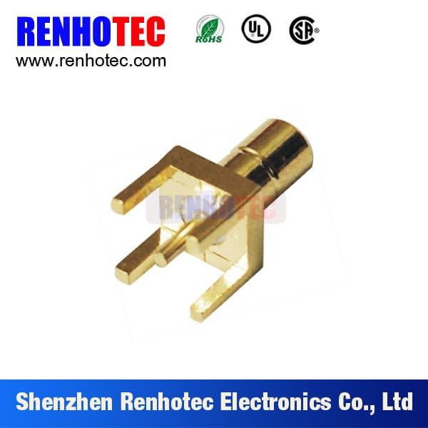 Waterproof SMB Male RF Connector for PCB Board Mounting